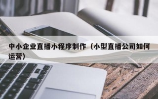 安徽中小企业直播小程序制作（小型直播公司如何运营）