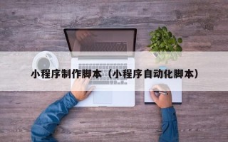 安徽小程序制作脚本（小程序自动化脚本）